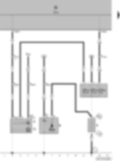 Wiring Diagram  VW FOX 2009 - Battery - starter - alternator - voltage regulator - onboard supply control unit