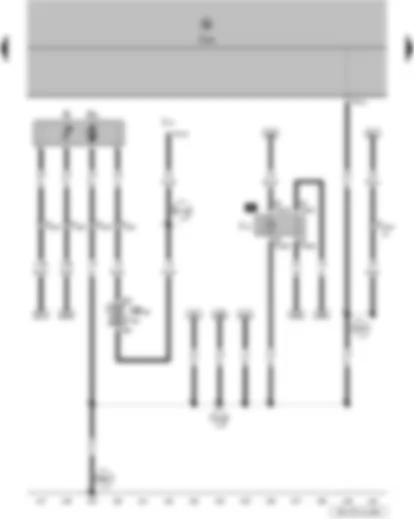 Wiring Diagram  VW FOX 2012 - Fuel gauge sender - fuel system pressurisation pump - headlight main beam relay - onboard supply control unit