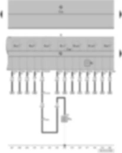Wiring Diagram  VW FOX 2017 - Oil pressure switch - fuel gauge - dash panel insert - right turn signal warning lamp - reserve fuel warning lamp