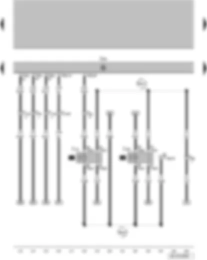Wiring Diagram  VW FOX 2008 - Radiator fan 2nd speed relay - fresh air blower and radiator fan relay - engine control unit