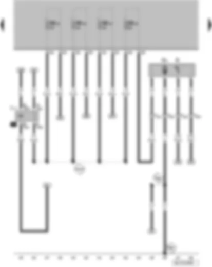 Wiring Diagram  VW FOX 2009 - Fuel gauge sender - fuel system pressurisation pump - fuel pump relay