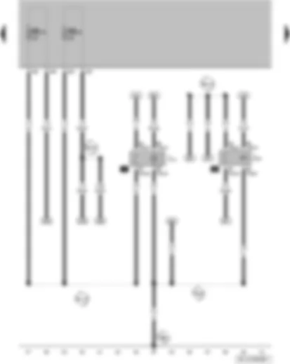Wiring Diagram  VW FOX 2010 - Headlight main beam relay - X-contact relief relay