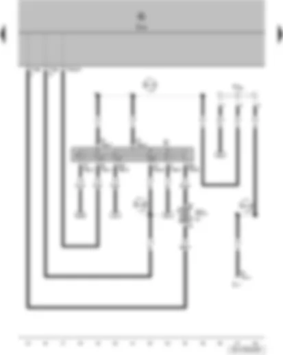 Wiring Diagram  VW FOX 2007 - Ignition/starter switch - onboard supply control unit - terminal 30 wiring junction