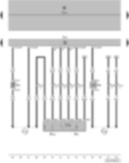 Wiring Diagram  VW FOX 2015 - Intake manifold temperature sender - accelerator position sender - accelerator position sender 2 - onboard supply control unit