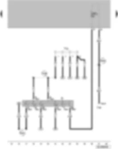 Wiring Diagram  VW FOX 2013 - Ignition/starter switch - terminal 30 wiring junction