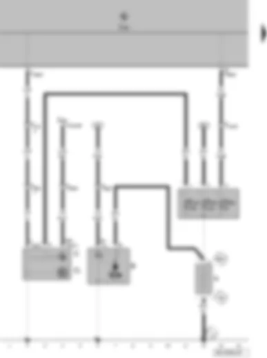 Wiring Diagram  VW FOX 2009 - Battery - starter - alternator - voltage regulator - onboard supply control unit
