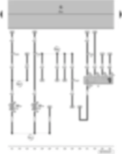 Wiring Diagram  VW FOX 2008 - Onboard supply control unit - wiper motor