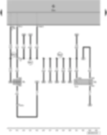 Wiring Diagram  VW FOX 2010 - Horn or dual tone horn - onboard supply control unit - socket illumination bulb - 12 V socket