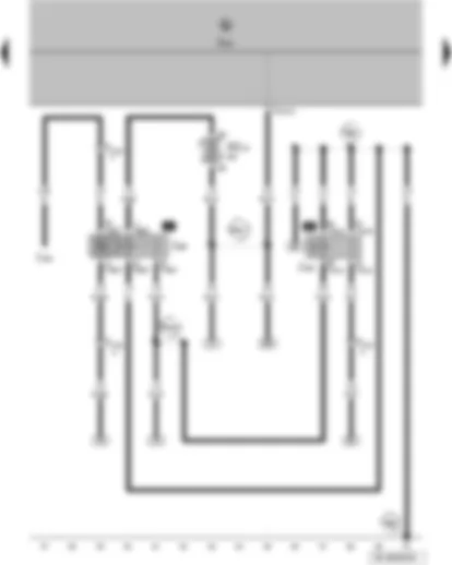 Wiring Diagram  VW FOX 2008 - Air conditioning system switch-off relay - onboard supply control unit - relay for air conditioning system - diesel engine