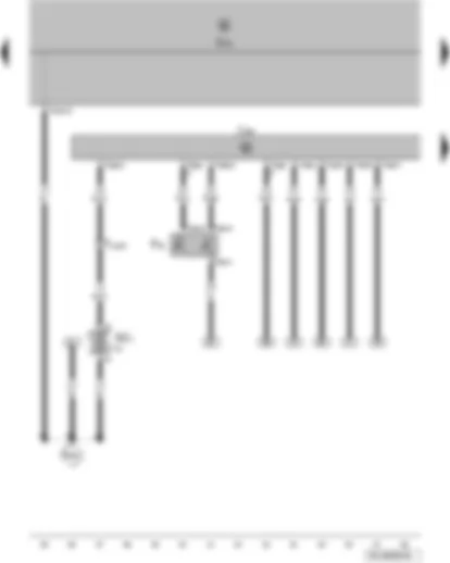 Wiring Diagram  VW FOX 2015 - Radiator fan thermal switch - radiator fan control unit - onboard supply control unit