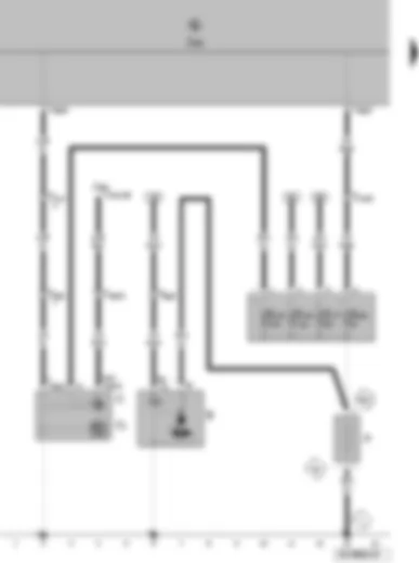 Wiring Diagram  VW FOX 2009 - Battery - starter - alternator - voltage regulator - onboard supply control unit