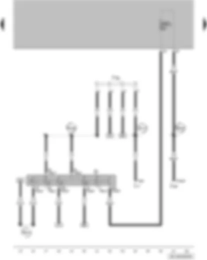 Wiring Diagram  VW FOX 2015 - Ignition/starter switch - terminal 30 wiring junction