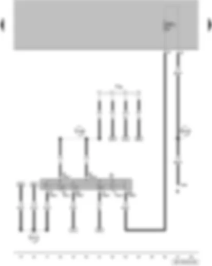 Wiring Diagram  VW FOX 2016 - Ignition/starter switch - terminal 30 wiring junction