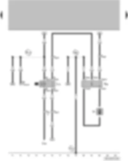 Wiring Diagram  VW FOX 2010 - Radiator fan 2nd speed relay - radiator fan series resistor - radiator fan