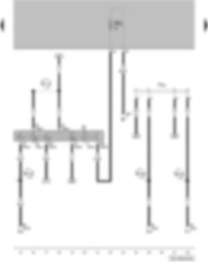 Wiring Diagram  VW FOX 2013 - Ignition/starter switch - terminal 30 wiring junction