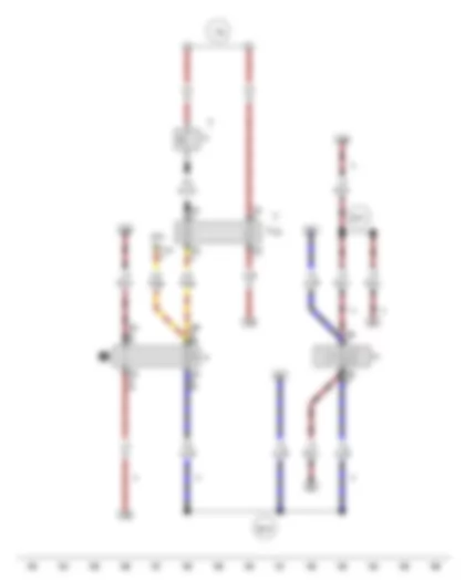 Wiring Diagram  VW FOX 2010 - Airbag coil connector and return ring with slip ring - Horn plate - Horn or dual tone horn - Dual tone horn relay