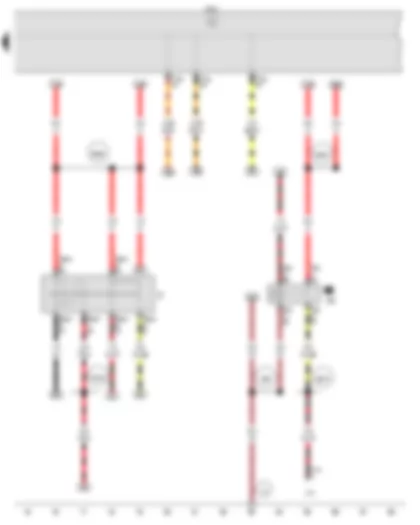 Wiring Diagram  VW FOX 2016 - Ignition/starter switch - X-contact relief relay - Onboard supply control unit