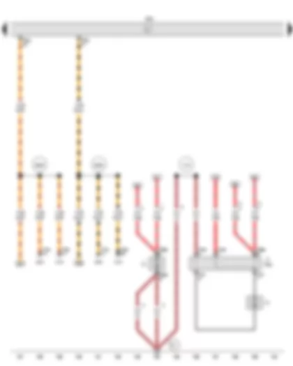Wiring Diagram  VW FOX 2012 - Engine control unit - Radiator fan series resistor - Radiator fan