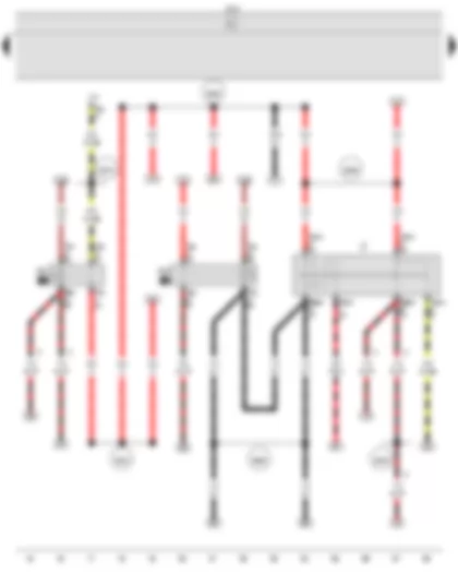 Wiring Diagram  VW FOX 2016 - Ignition/starter switch - X-contact relief relay - Terminal 15 relief relay - Onboard supply control unit