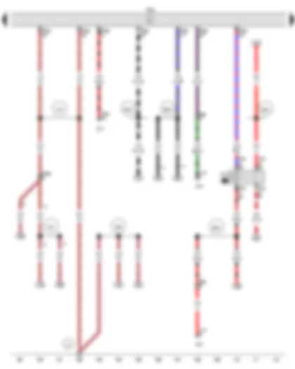 Wiring Diagram  VW FOX 2015 - Engine control unit - Voltage supply relay 1