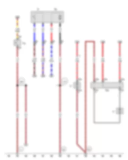 Wiring Diagram  VW FOX 2015 - Brake fluid level warning contact - Fuel gauge sender - Fuel system pressurisation pump - Radiator fan series resistor - Radiator fan