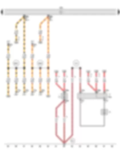 Wiring Diagram  VW FOX 2010 - Engine control unit - Radiator fan series resistor - Radiator fan