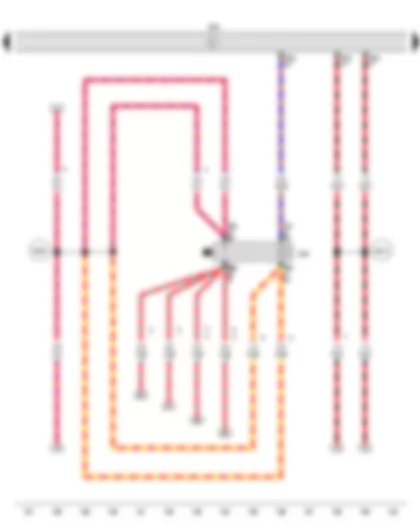 Wiring Diagram  VW FOX 2012 - Fresh air blower and radiator fan relay - Engine control unit
