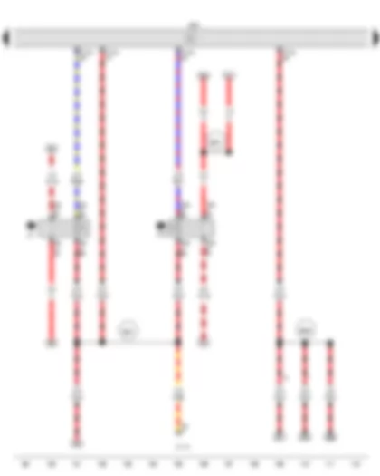 Wiring Diagram  VW FOX 2015 - Fuel pump relay - Engine control unit - Voltage supply relay 1