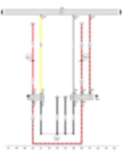 Wiring Diagram  VW FOX 2015 - Starter motor relay - Engine control unit - Starter motor relay 2