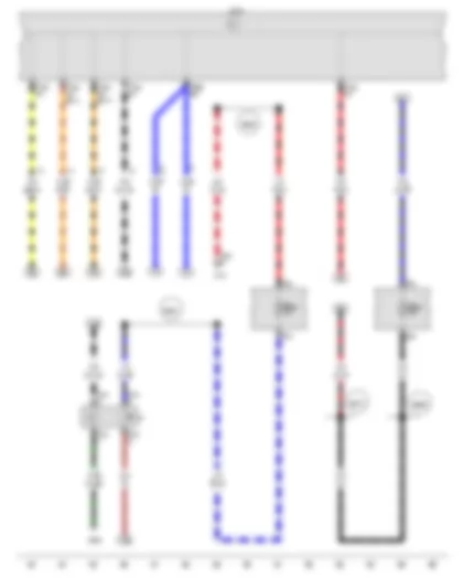 Wiring Diagram  VW FOX 2016 - Brake light switch - Onboard supply control unit