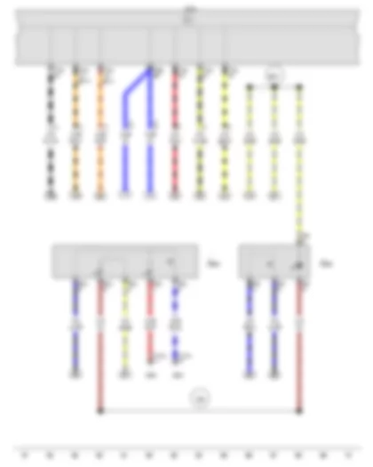 Wiring Diagram  VW FOX 2015 - TCS and ESP button - Driving program button - Onboard supply control unit