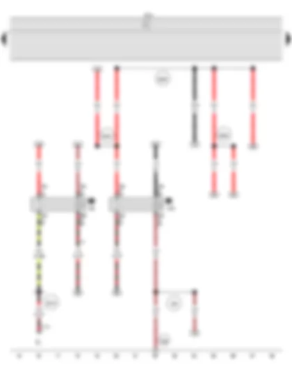 Wiring Diagram  VW FOX 2016 - X-contact relief relay - Terminal 15 relief relay - Onboard supply control unit