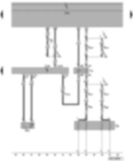 Wiring Diagram  VW FOX 2006 - Coolant temperature sender - diesel direct injection system control unit - engine glow plug
