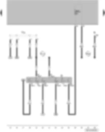Wiring Diagram  VW FOX 2012 - Ignition/starter switch - terminal 30 wiring junction