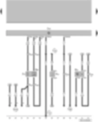 Wiring Diagram  VW FOX 2010 - Brake fluid level warning contact - engine control unit - speedometer sender - lambda probe