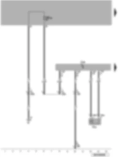 Wiring Diagram  VW FOX 2009 - Parking aid control unit - rear parking aid warning buzzer - fuses