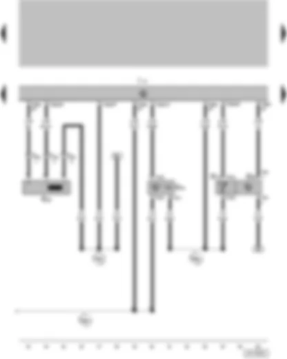 Wiring Diagram  VW FOX 2012 - Engine speed sender - Hall sender - Intake air temperature sender - Intake manifold pressure sender - 4BV (injection system) control unit