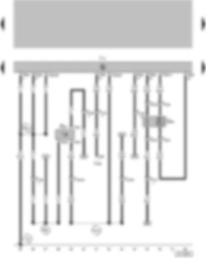 Wiring Diagram  VW FOX 2010 - Speedometer sender (hall sender on gearbox) - Lambda probe - 4BV (injection system) control unit