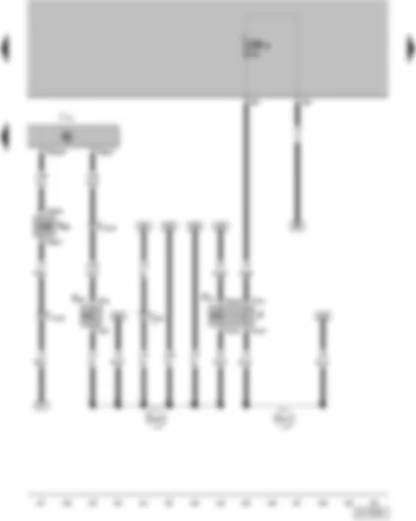 Wiring Diagram  VW FOX 2015 - Brake light switch - Clutch pedal switch - Cruise control system/diesel direct injection system brake pedal switch - 4BV (injection system) control unit