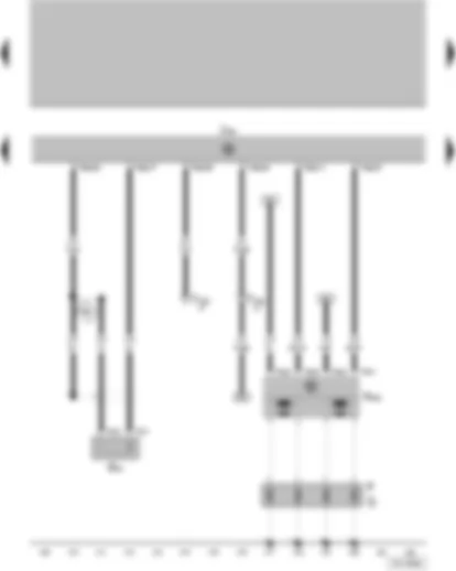 Wiring Diagram  VW FOX 2006 - Speedometer - Ignition transformer - Spark plug connector - Spark plug