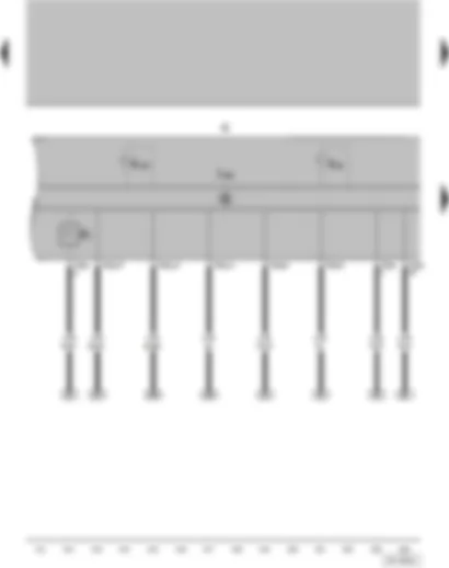 Wiring Diagram  VW FOX 2015 - Fuel gauge - Dash panel insert - Coolant temperature/coolant shortage warning lamp - Reserve fuel warning lamp
