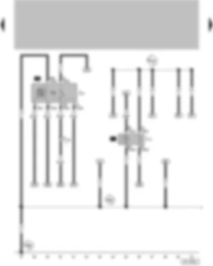 Wiring Diagram  VW FOX 2004 - Headlight main beam relay - automatic intermittent wash and wipe relay