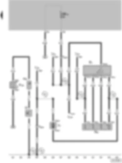 Wiring Diagram  VW FOX 2004 - Fresh air blower switch - fresh air blower