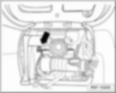 VW FOX 2015 Earth point, in engine compartment