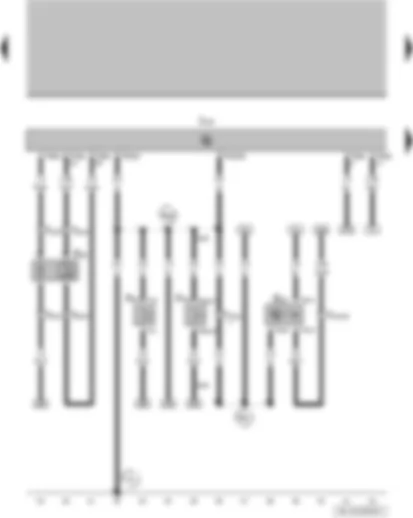 Wiring Diagram  VW GOL 2009 - Brake fluid level warning contact - speedometer sender - lambda probe - engine control unit