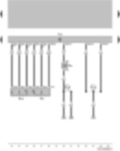 Wiring Diagram  VW GOL 2009 - Accelerator position sender - accelerator position sender 2 - engine control unit - activated charcoal filter system solenoid valve 1