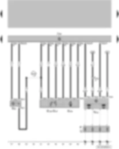 Wiring Diagram  VW GOL 2009 - Engine speed sender - throttle valve drive for electric throttle (EPC) - throttle valve drive angle sender 1 for electric throttle (EPC) - engine control unit - ignition transformer