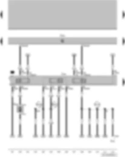 Wiring Diagram  VW GOL 2009 - Electric drive main relay - engine control unit - fuel pump for cold start