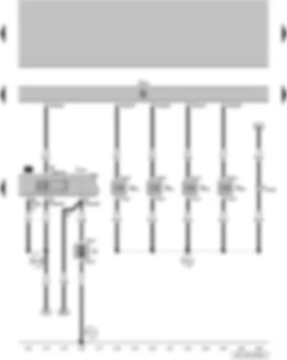 Wiring Diagram  VW GOL 2009 - Electric drive main relay - engine control unit - injector - cylinder 1 - injector - cylinder 2 - injector - cylinder 3 - injector - cylinder 4 - radiator fan