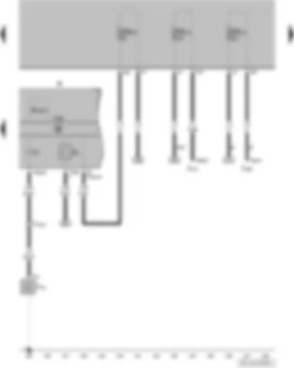 Wiring Diagram  VW GOL 2009 - Oil pressure switch - fuel gauge - dash panel insert - oil pressure warning lamp - reserve fuel warning lamp